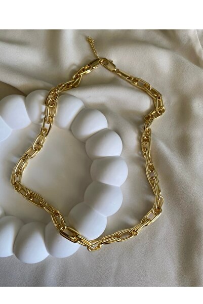 gaila design Altın Rengi Ataç Zincir Kolye