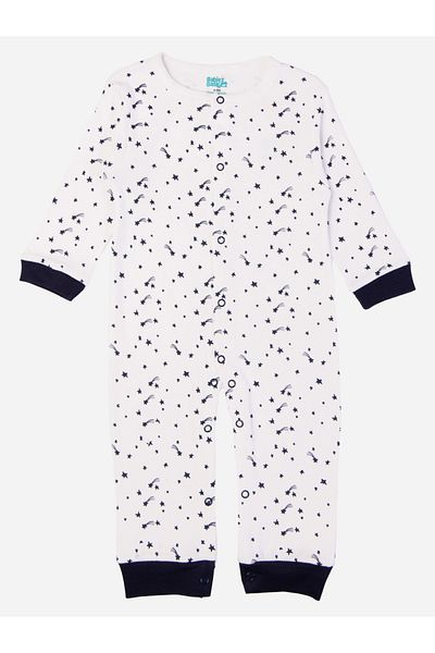 Babies Basic By Styli Printed Cotton Long Sleeves Sleepsuit