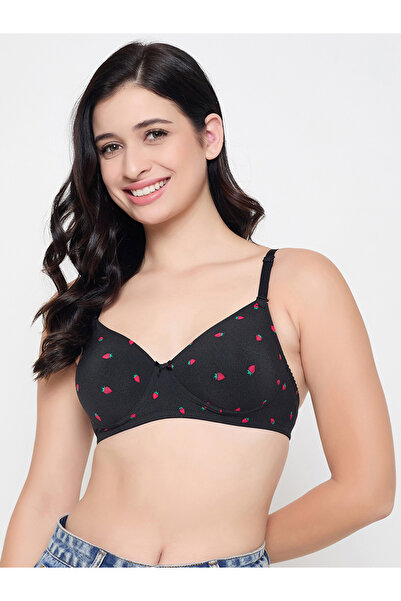 Clovia By Styli مجموعة متعددة الألوان من 3 حمالات صدر مبطنة بدون أسلاك مطبوعة بتغطية كاملة