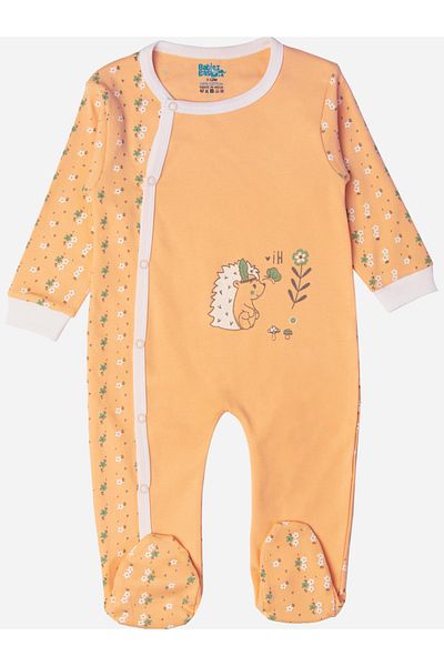 Babies Basic By Styli بدلة نوم قطنية مطبوعة بأكمام طويلة