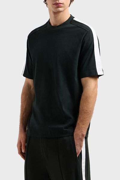 Armani Exchange Ανδρικό μπλουζάκι με λογότυπο Armani Exchage 100% βαμβακερό κανονικό μπλουζάκι με λαιμόκοψη