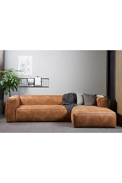 hoom concept Melodi Deri Uzanmalı Sağ Köşe Koltuk Takımı