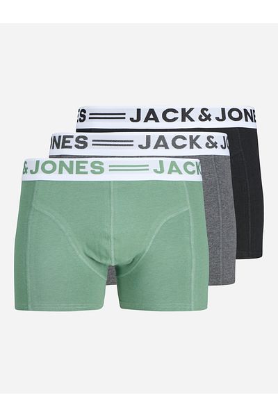 Jack & Jones Set of 3 - Printed Waistband Trunks