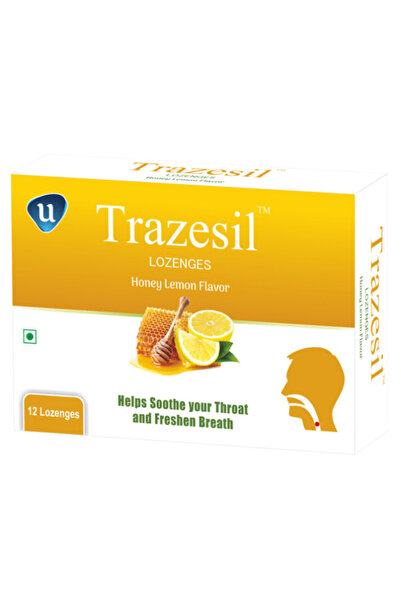 TRAZESIL Honey & Lemon Lozenges (12s)