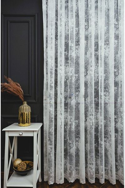 farbateks Cloud Tulle Exculusive Micro Knit 2K White Tulle Curtain