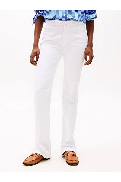Tommy Hilfiger BOOTCUT RW WHITE Kadın Pantolon WW0WW44362YCF