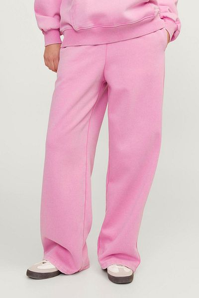 JJXX Pantaloni de trening pentru femei JXELIZABETH STRAIGHT MW roz