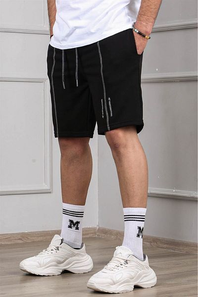 Madmext Černé šortky Capri 4849