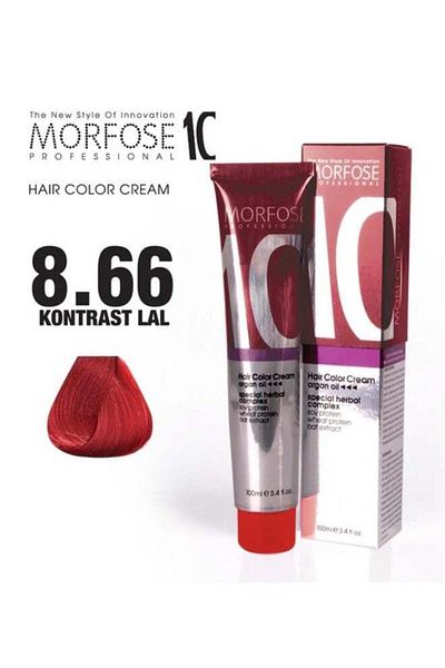 Morfose Morfose 10 Hair Color Cream with Argan Oil 8.66 Contrast Garnet 100ml