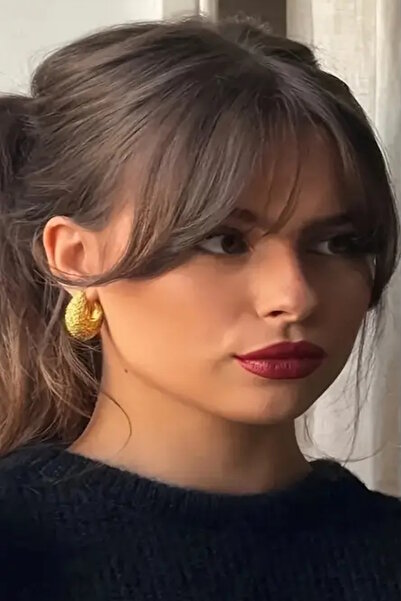 CAŞ DEKORASYON Kahverengi Uzun Kenarlı Seyrek Takma Kahkül