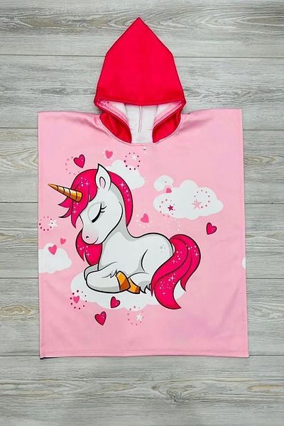 ANGELOS GIRLS Girl's Poncho Towel (Beach+Pool+Bath) 12210