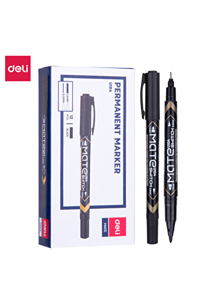 Deli Permanent Marker BLACK EU10420