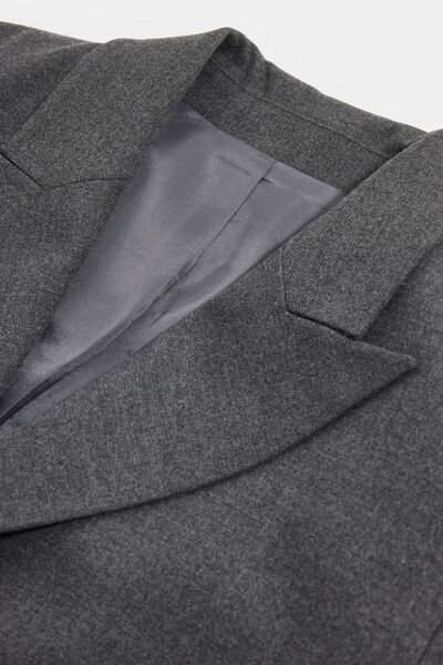 W Collection Anthracite Melange Buttoned Jacket