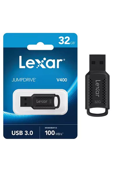 Lexar ذاكرة فلاش USB V400 Jumpdrive 32 جيجابايت 3.0 بسرعة 100 ميجابايت/ثانية