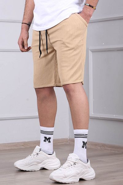 Madmext Pantaloni scurți capri bej 5410