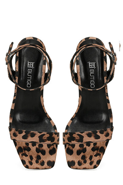 Butigo 25S-006 5Fx Leopard Women's Heeled Sandals