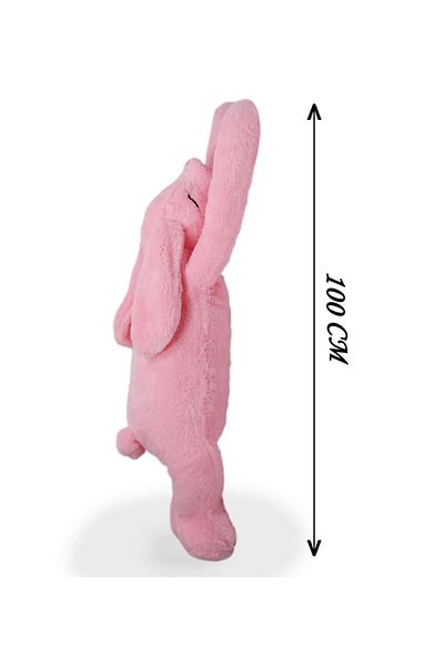 Özgüner Oyuncak Original 100 cm Sleeping Companion Cute Rabbit Pink (100% Domestic)