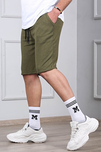Madmext Khaki Capri Shorts 5410