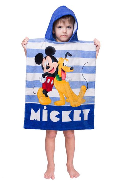 Mickey Mouse Prosop poncho pentru copii, 100% bumbac, 50x115 cm, multicolor, Mickey Mouse, Disney