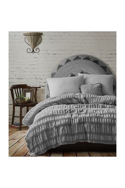 Şaheser Jacquard Bedspread, 100% Cotton, 220x240cm, Apollo Grey
