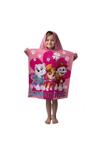 PAW PATROL Children's poncho towel, 100% cotton, 50x115 cm, multicolor, Paw Patrol