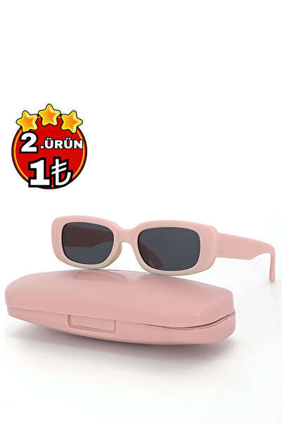 Zzla 2. ÜRÜN 1 TL Uv400 Korumalı Çocuk Güneş Gözlüğü Renkli Kutu Hediyeli PUDRA