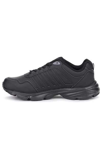 M.P. Comfortable Sole Lace-Up Women's Sports Shoes Black Sneaker Black