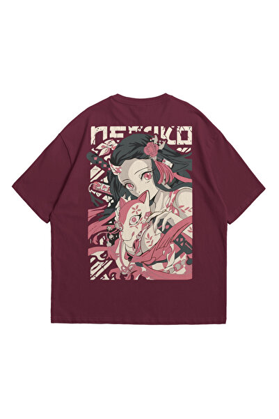 Calvin Jones تي شيرت بأكمام قصيرة وياقة دائرية كبيرة الحجم مطبوع عليه رسوم مت...