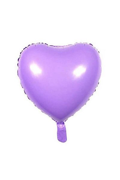parti sürprizi Lilac Heart Foil Balloon 1 Piece