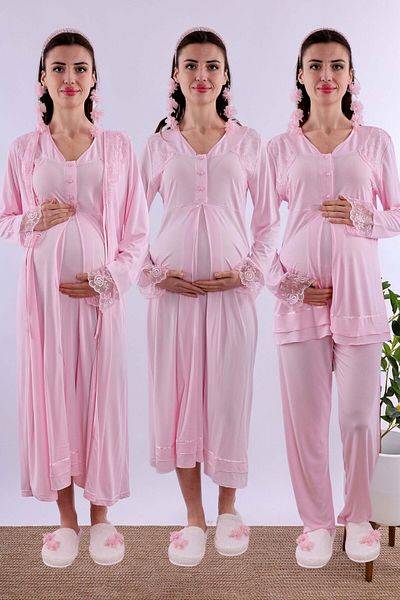 ByLohusa Effortt Pink Pregnant Maternity Set