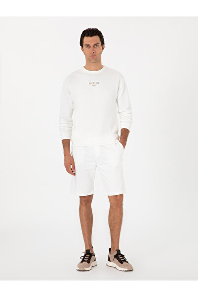 Cacharel Beyaz Comfort Fit Pamuklu Şort 50302450-VR019