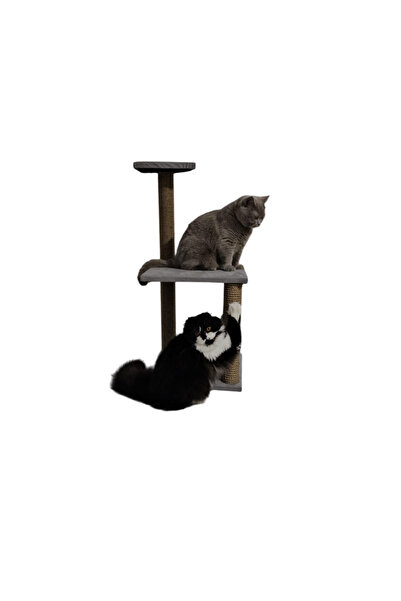 Ber vet pet Luxury Cat Scratch Board - 86cm Gray, Wipeable Suede Fabric, Two Layers