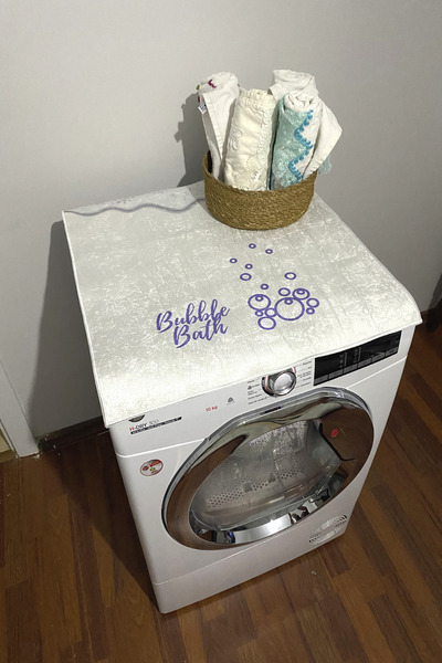 Getcarpet Washing Machine Dryer Cover Protection Pad Liquid Proof Mat Non-Sli...