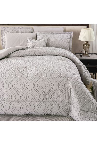 hihome Quilt Set - Bed in a Bag - 8 Piece All Season Set
