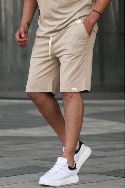 Madmext Pantaloni scurți pentru bărbați Stone Colour Basic 6501