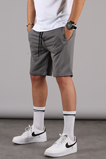 Madmext White-Black-Smoked Regular Fit 3-Piece Shorts Set 5790