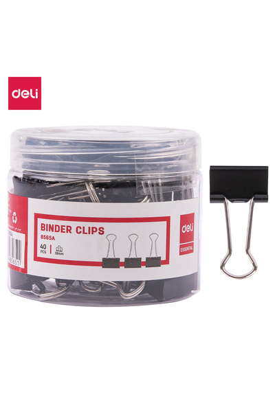 Deli مشبك ملفات Deli E8565A أسود