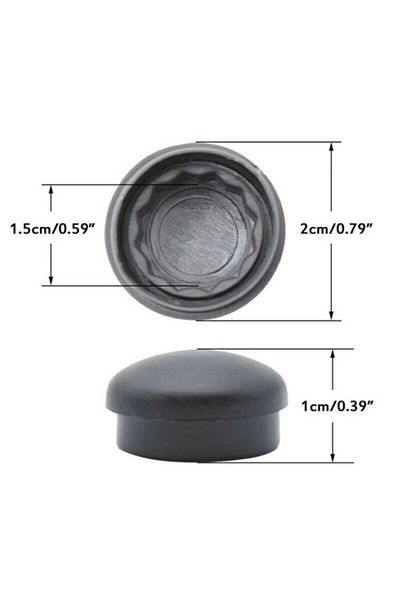 Enva Volkswagen Caddy Wiper Arm Screw Cover 2 Pieces 2004-2018