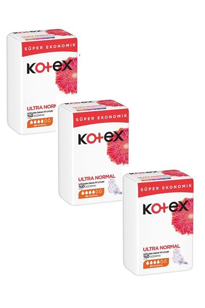 Kotex Ultra Normal Quadro 24 Liter 3 Pack