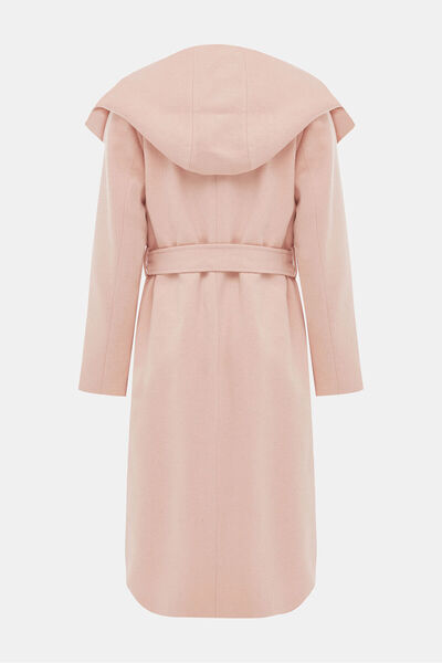 W Collection Relax Fit Coat with Powder Hood