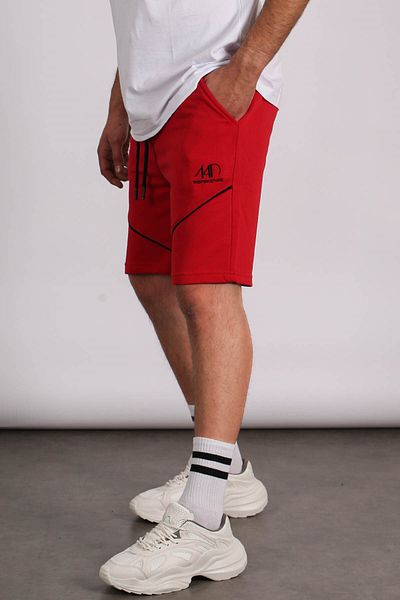 Madmext Red Men's Regular Fit Shorts 5401