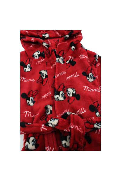 Minnie Mouse Bathrobe, polyester, red, 110-116 cm, Minnie Mouse Figurine
