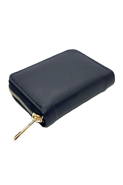 Womancraft Soft Leather Zippered Accordion Card Holder