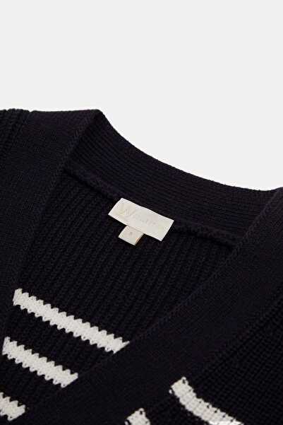 W Collection Dark Blue Cardigan
