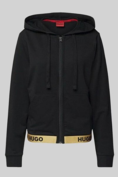 Hugo Boss Kapüşonlu Kadın Spor Ceket Siyah