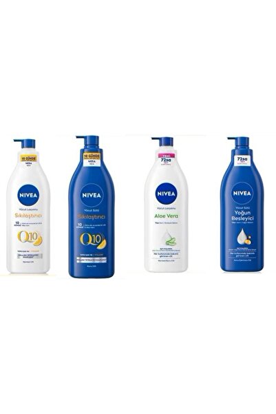 NIVEA Q10 Sıkılaştırıcı & Vücut Sütü Besleyici & Aloe Vera Vücut Losyonu & Q10 Sıkılaştırıcı Vücut Sütü