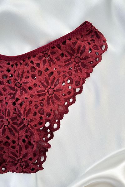 ifondi Unassisted Bralet Bra Suit Burgundy