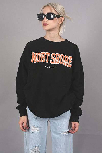 Madmext Hanorac negru Mad Girls Mg767