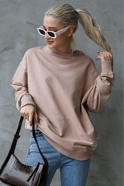 Madmext Hanorac de damă oversize Powder Basic Mg1686