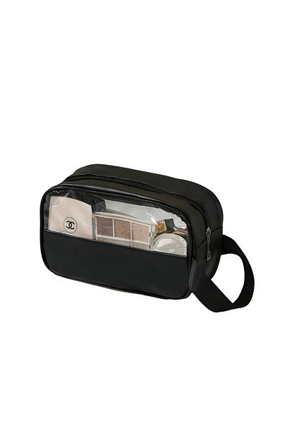 Flippy Geanta Cosmetice, , Voiaj, Organizare, Din Pvc Textil, Impermeabila, 22 X 12 X 8 Cm, Negru